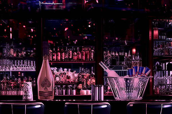 luxuriöse nachtclub bar